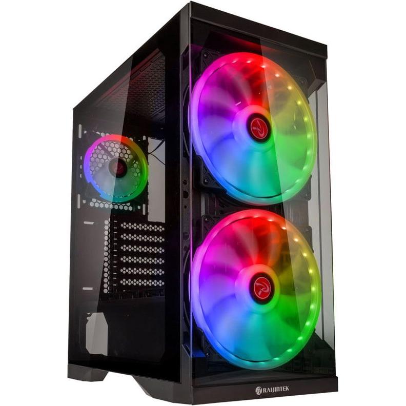 Raijintek Silenos Pro A-RGB (ATX, mATX, Mini-ITX), PC Gehäuse, Schwarz
