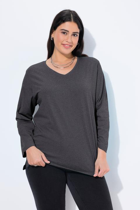 Immagine prodotto Ulla Popken Maglia dalle linee morbide con scollo a V e maniche lunghe (42, 44)