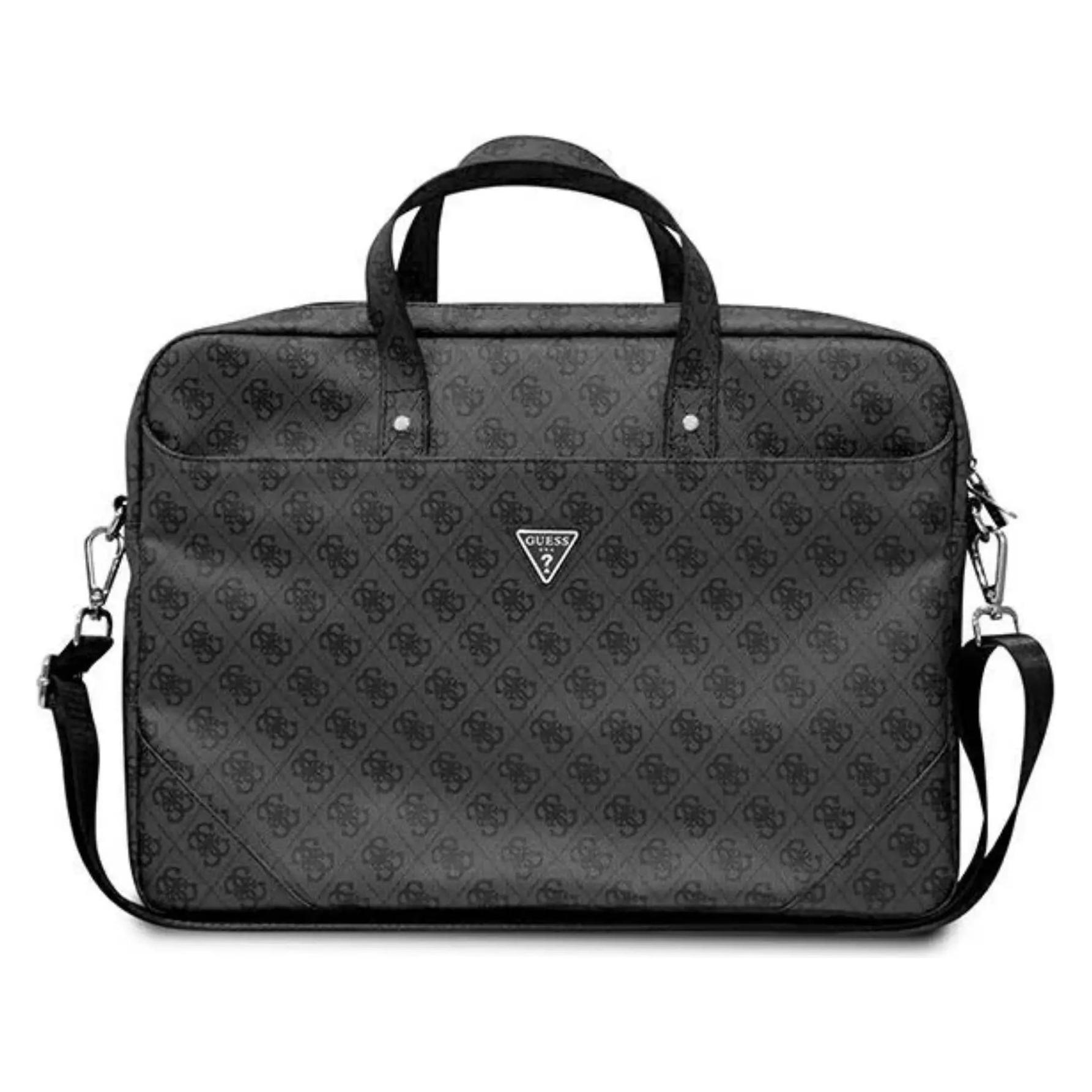 Guess Torba GUCB15P4TK 16" Czarny/ Black Saffiano 4G Triangle Logo (16", Universal), Notebooktasche, Schwarz