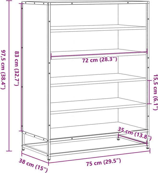 Image du produit vidaXL Schuhschrank