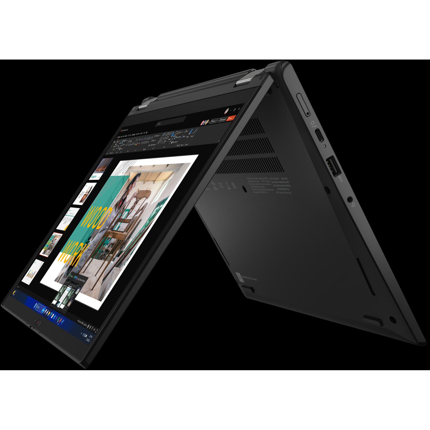 Thumbnail - Lenovo ThinkPad L13 2in1 G5 Intel Core Ultra 7 165U 13.3inch WUXGA 32GB 1TB SSD UMA W11P WWAN 4G Bla (13.30", 32 GB, 100...