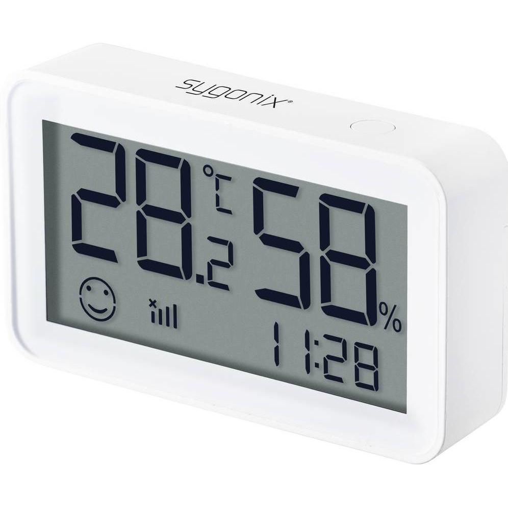 Sygonix WLAN Thermometer/Hygrometer, Thermometer + Hygrometer, Weiss