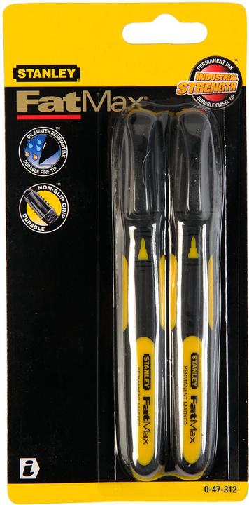 Actual product image Stanley Permanent marker (Black, 20 mm, 2 x)