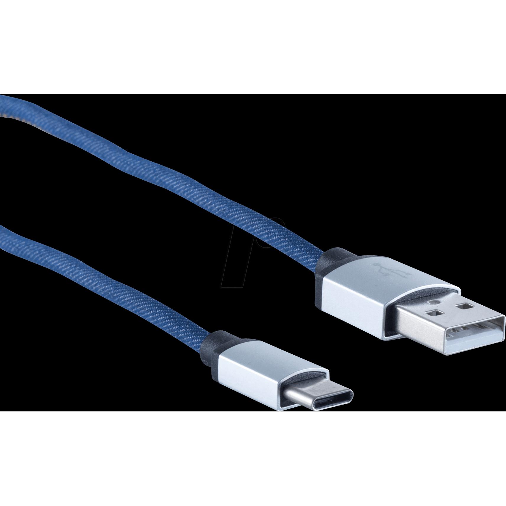 Shiverpeaks BS14-50030 USB Kabel 2 m USB 2.0 USB A USB C Blau (2 m, USB 2.0), USB Kabel