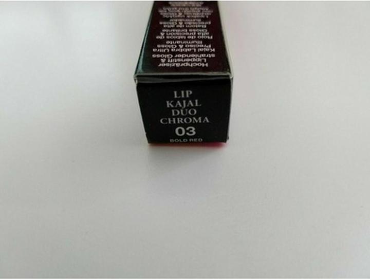 Actual product image Lancôme Lip Kajal Dou Chroma Lipstick (03 Bold Red)