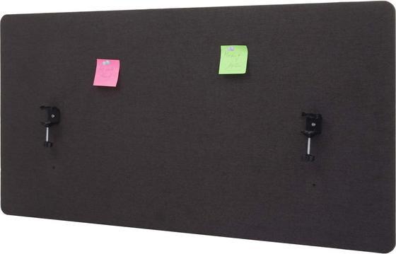 Produktbild Mendler Akustik-Tischtrennwand, Büro-Sichtschutz Schreibtisch Pinnwand, doppelwandig Stoff/Textil - 120x60cm (120 x 60 x 2 cm)