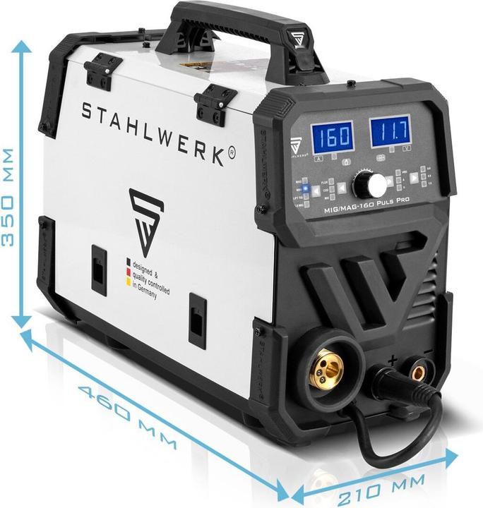 Produktbild Stahlwerk Schweissgerät MIG MAG 160 Puls Pro IGBT Kombigerät mit 160 Ampere