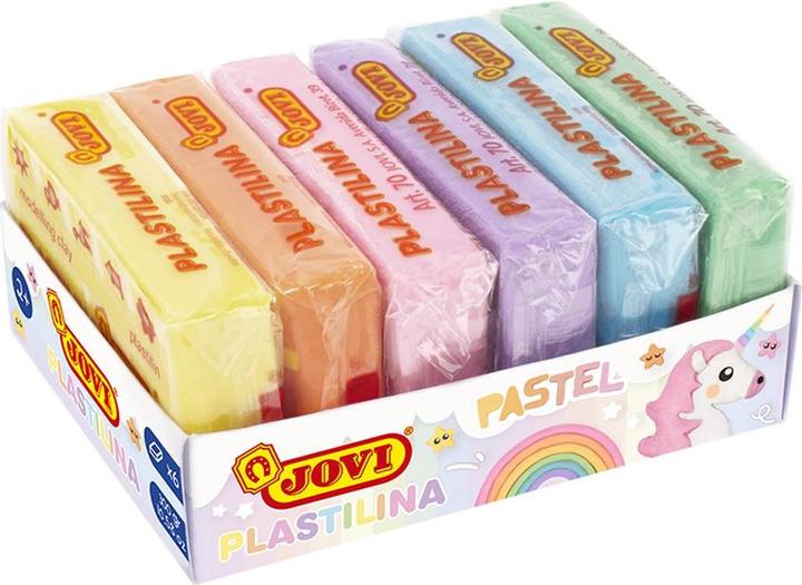 Jovi Plasticine, 6 colours à 50 g