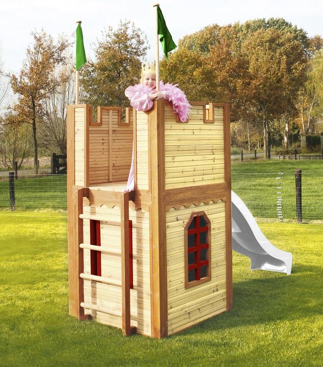 Produktbild Axi Arthur Spielhaus Braun/Rot - Weisse Rutsche