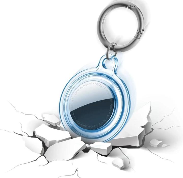 Productafbeelding Screenguard Apple Airtag 360 graden hoesje met sleutelhanger