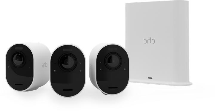 Actual product image Arlo Ultra 2 Spotlight camera, 3 kit white (3840 x 2160 pixels)
