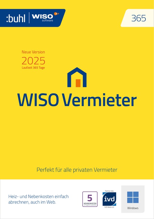 Buhl Data Service WISO Vermieter 2025 Download Code (1 User, 1 Geräte/User, unbegrenzt)