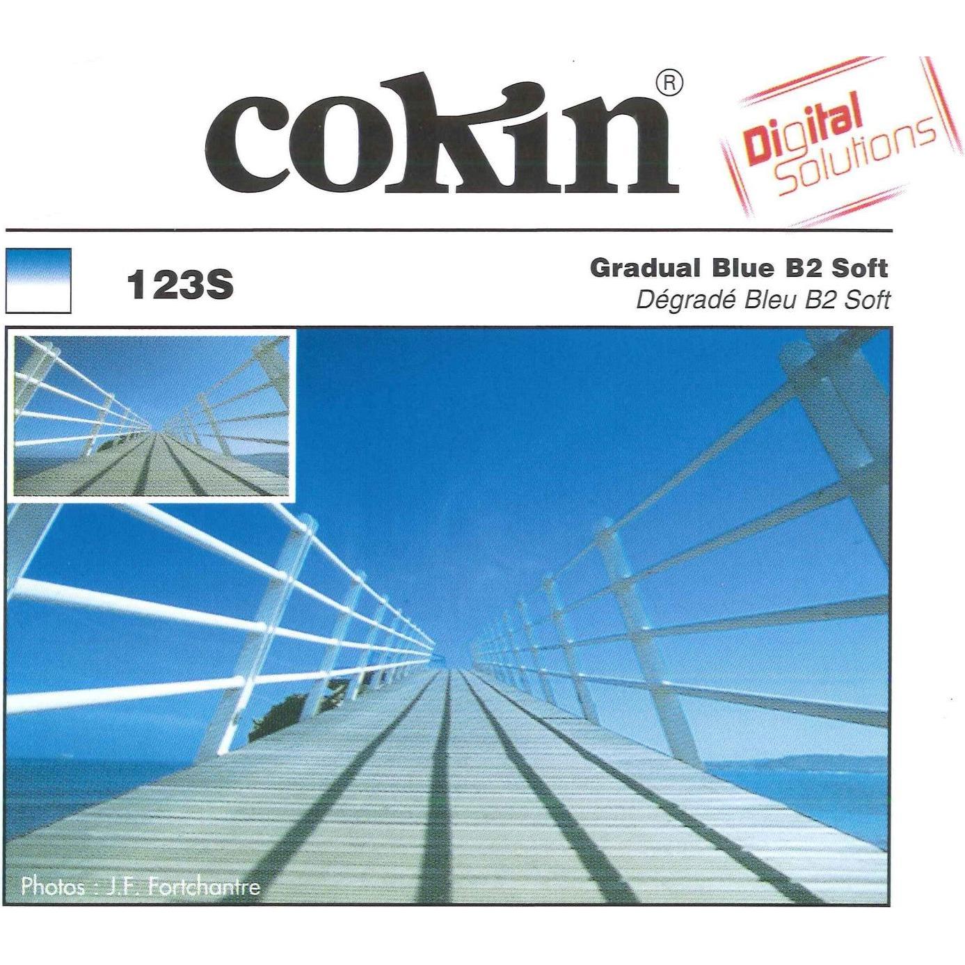 Cokin Filter A123S Verlauf 2 soft (67 mm, ND- / Grauverlauffilter), Objektivfilter, Blau