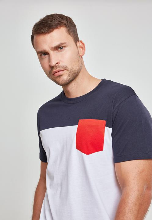Produktbild Urban Classics 3-Tone Pocket Tee (L)