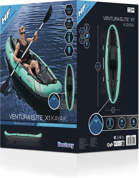 Actual product image Bestway Hydro Force Kayak Ventura 280x86cm (1 Person)