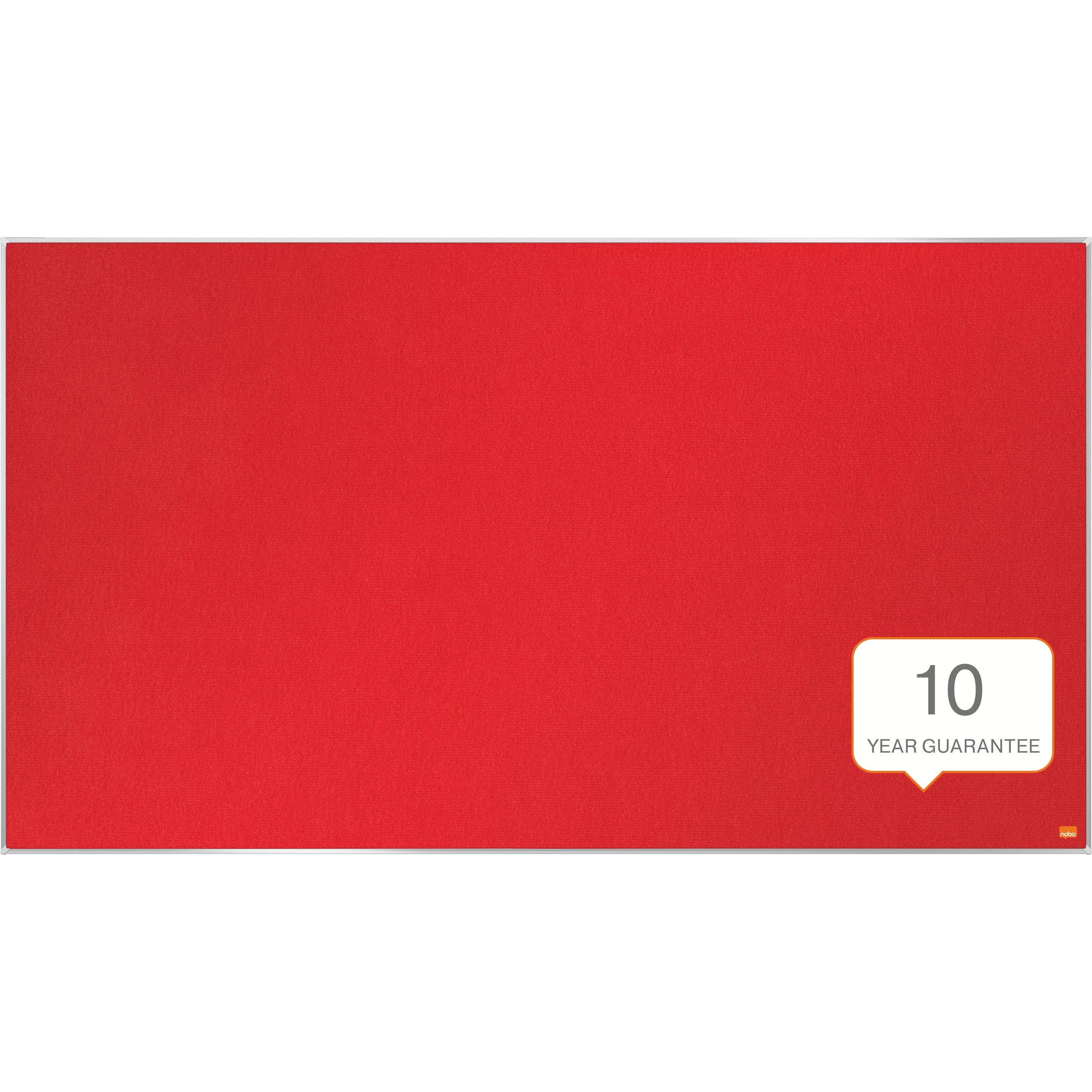 Nobo, Pinnwand, Filztafel Impression Pro 1915421 rot, 69x122cm (Pinnwand, 69 x 122 cm)