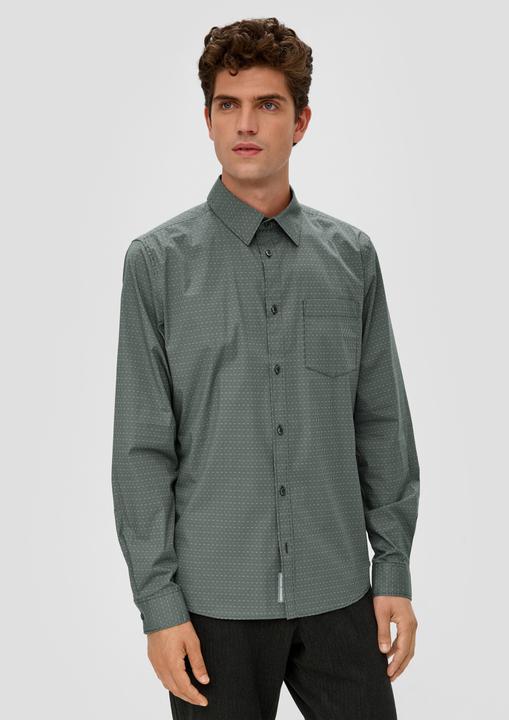 Produktbild s.Oliver Hemd Slim: Hemd aus Baumwollstretch (S)