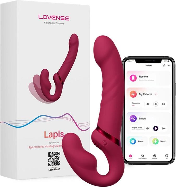 Actual product image Lovense Lapis strap-on vibrator