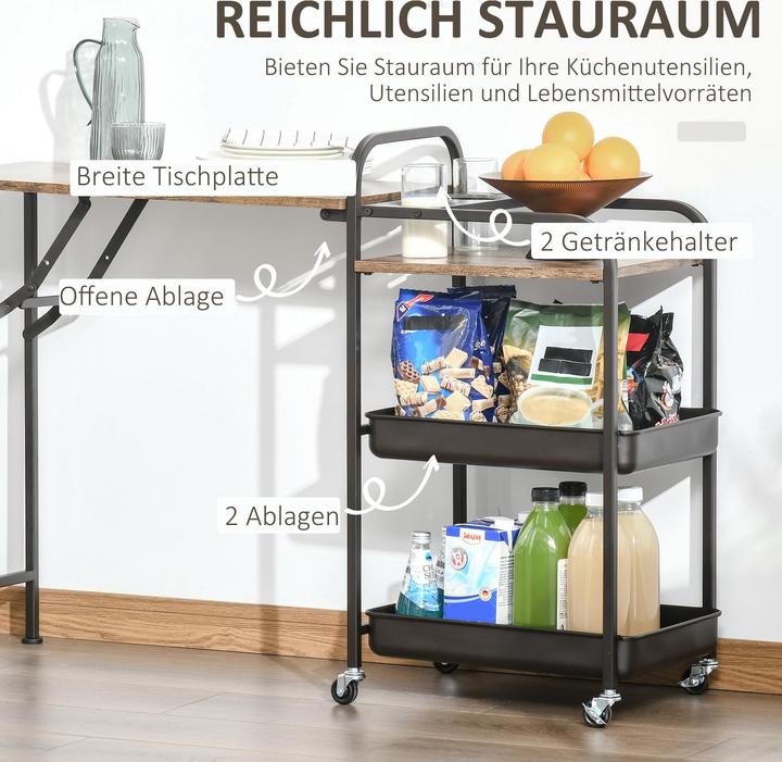 Actual product image Homcom Serving trolley