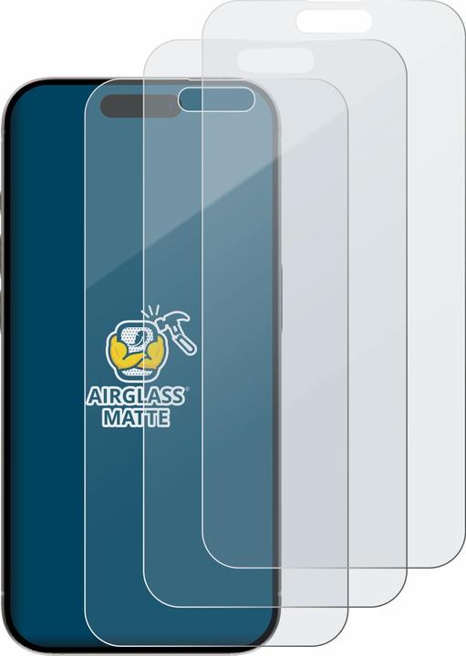 Produktbild BROTECT AirGlass Panzerglasfolie Matt (3 Stück, Apple iPhone 15 Pro Max)