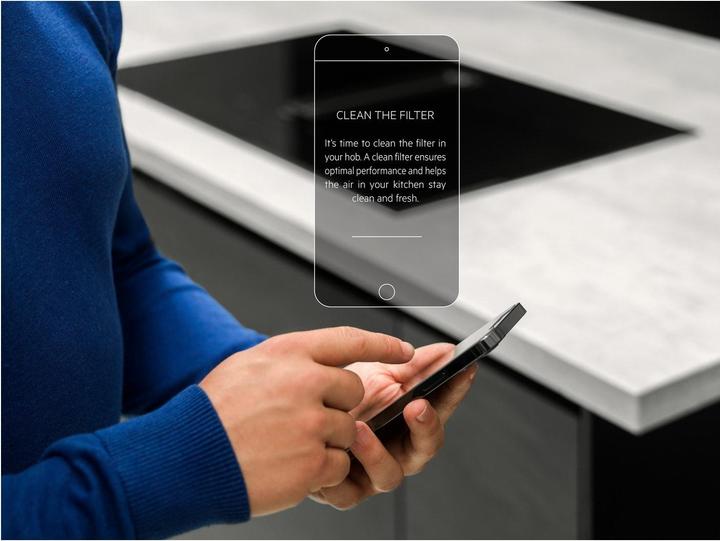 Produktbild AEG Einbau-Induktionsherd mit Dunstabzugshaube,, 83 cm (83 cm, Induktionskochfeld)