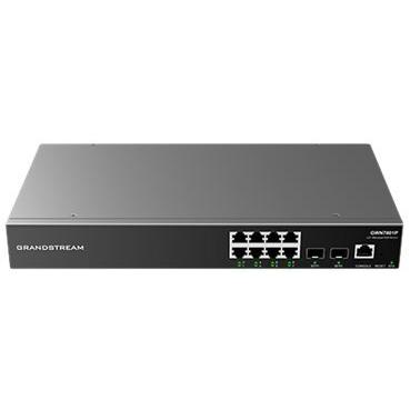 Thumbnail - Grandstream GWN7801P, Managed Switch, 8x Gigabit ports, 2x SFP, 8x Poe, L2 layer (8 Ports), Netzwerk Switch, Schwarz