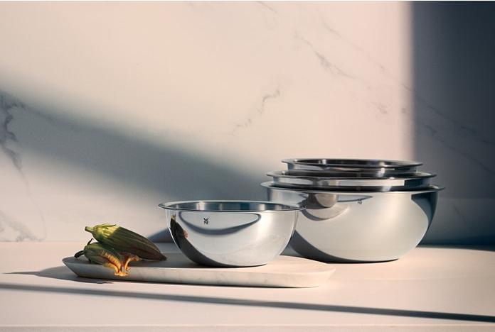 Produktbild WMF Schüsselset 4tlg Edelstahl Schüsseln 0,75-2,75l stapelbar (24 cm, 2.75 l, 4 x)