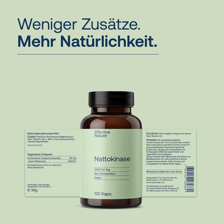 Actual product image Effective Nature Nattokinase 2000 (120 pcs., Capsules)