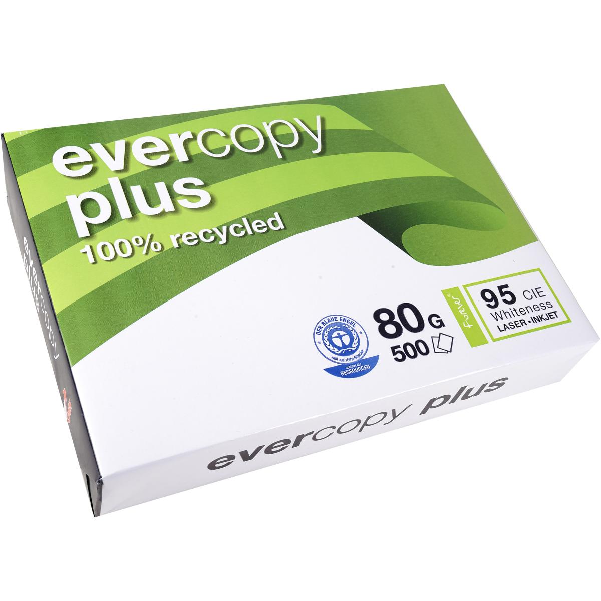 Thumbnail - Clairefontaine, Kopierpapier, Evercopy Plus Recycling (80 g/m², 500 x, A4)