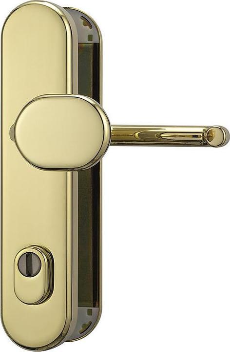 Actual product image Abus KLZS714 MS EK Security fitting round WG, brass (Door set)