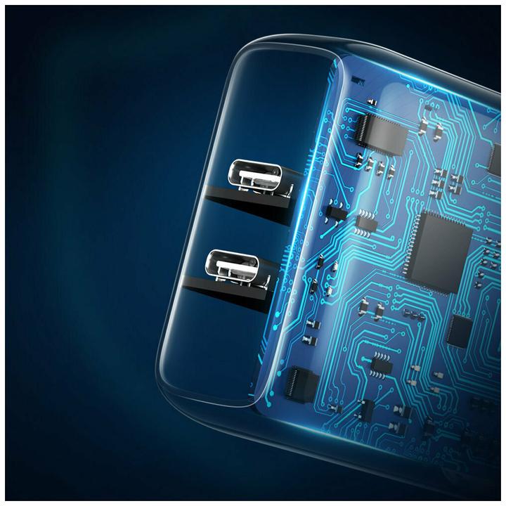 Image du produit Ugreen Chargeur mural USB-C+USB-C 40W PD UE (40 W, 2 ports)