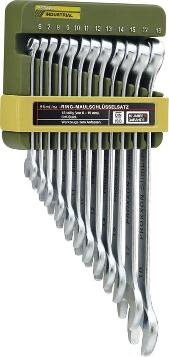 Proxxon SlimLine (19 mm, 8 mm, 10 mm, 14 mm, 18 mm, 11 mm, 7 mm, 12 mm, 17 mm, 15 mm, 13 mm, 6 mm, 9 mm, 16 mm)