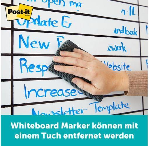 Actual product image Post-it Easy Erase whiteboard surface