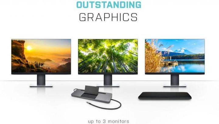 Actual product image i-tec USB-C Metal 4K 3xDisplay DS 1xHDMI1xVGA1xDP 1xSD+1xmicroSD CR 1xGLAN 1x3.5mmAudio 2xUSB 3.0 2x (USB-C, 9 ports)