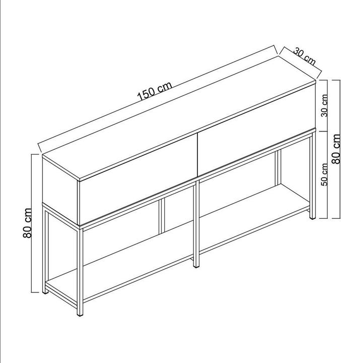 Immagine prodotto Skye Decor Simon (150 x 30 x 80 cm)