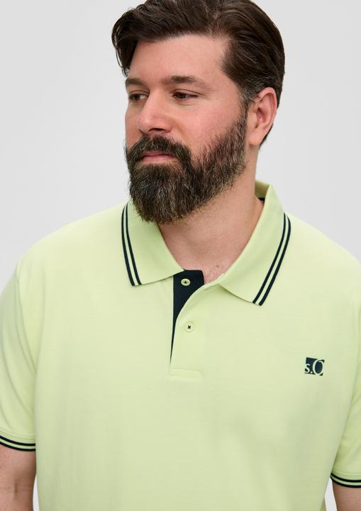 Produktbild S.Oliver Polo-Shirt Poloshirt aus Baumwolle mit Logo-Detail (XXL)