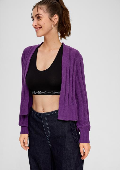 Produktbild s.Oliver Strickjacke Strickjacke mit Strukturmuster (L)