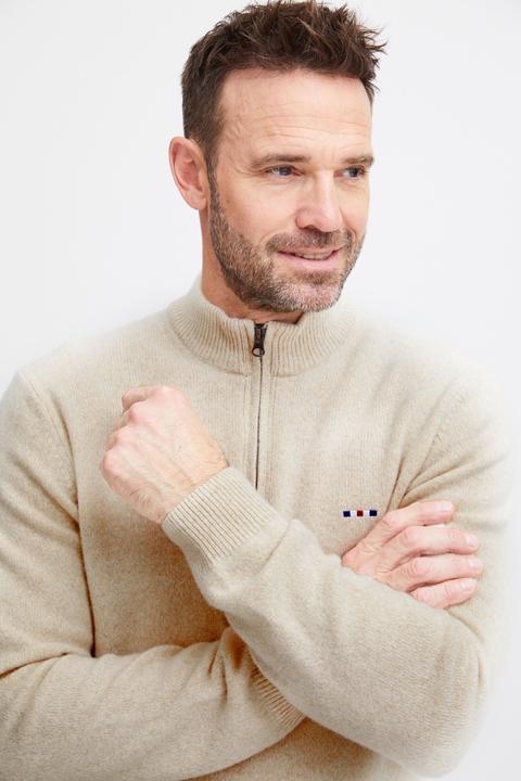 Actual product image FQ1924 KyleFQ halfzip lambswool knit - Sweater - 21900367 (3XL)