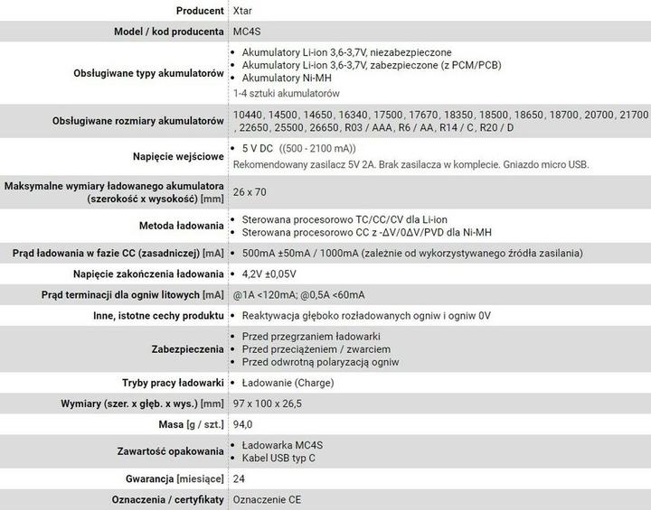 Image du produit Xtar Chargeur MC4S (1 pcs, A, AA / LR6 / LR06 / Mignon / R6 / R14505, AAA / LR03 / Micro / R03 / AM4 / MN2400 / KR03, AAAA / LR61 / LR8D425 / R61 / Mini, C, D)