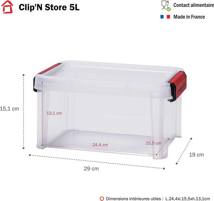 Actual product image Sundis 5L CLIP'N STORE (19 cm, 5 l, 1x)