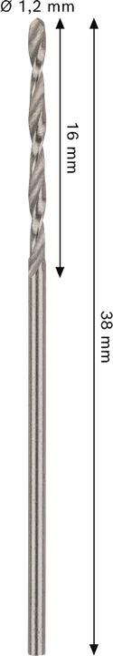 Image du produit Bosch Professional Zubehör Foret hélicoïdal PRO Metal HSS-G, 1,2 x 16 x 38 mm (1,2 mm)