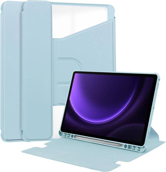 Image du produit Cover-Discount Galaxy Tab S9 FE - Étui pour tablette à 360 degrés bleu clair (Galaxy Tab S9 FE)