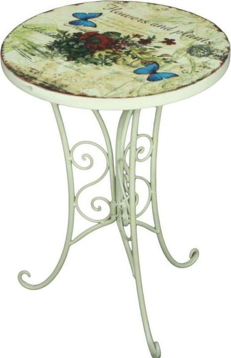 Produktbild Garden Pleasure Beistelltisch Floral 2er-Set Ø 38 x 53 cm (38 cm)