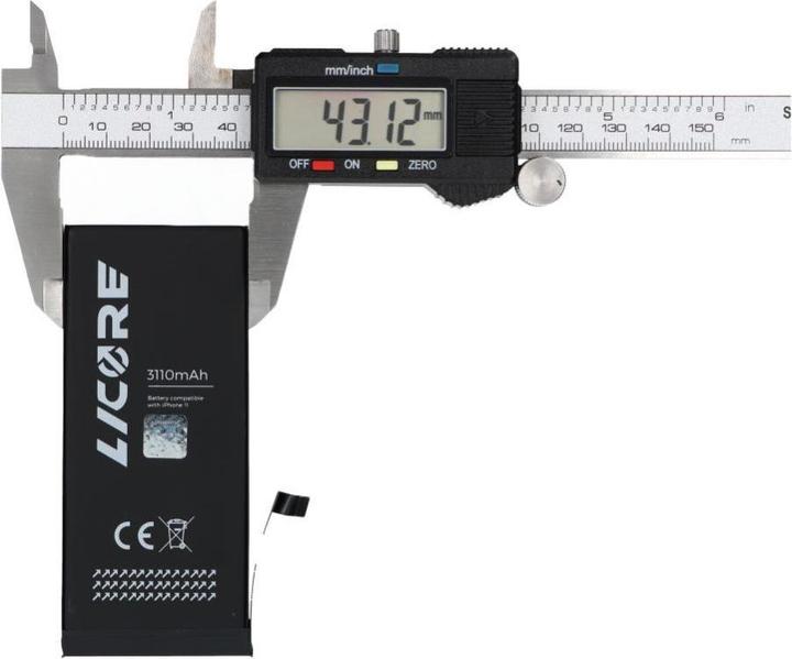 Actual product image Licore Battery battery for IPHONE 11 3110 mAh