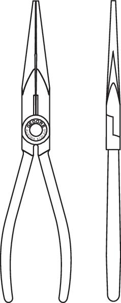 Image du produit Gedore Pince à bec plat 200 mm (75.70 mm)