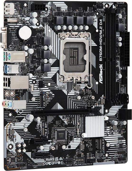 Productafbeelding AsRock B760M-HDV/M.2 D4 Intel DDR4 S1700 (LGA 1700, Intel B760, mATX)