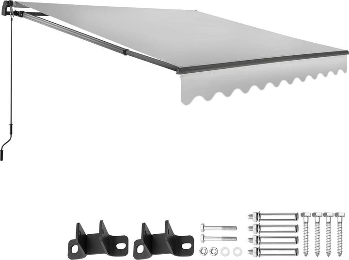 tectake store banne articulée Ornella avec support mural