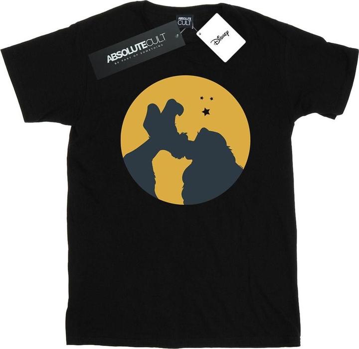 Actual product image Disney Mens Lady And The Tramp Moonlight Kiss T-Shirt (XL)