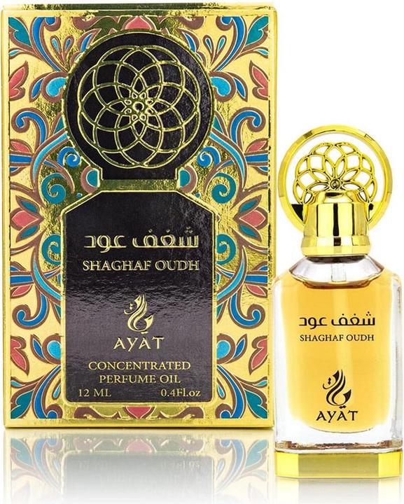 Produktbild Ayat Perfumes Shaghaf Oud 12ml Alcohol-Free Perfume Oil Unisex Oriental Musk (Eau de Parfum, 12 ml)