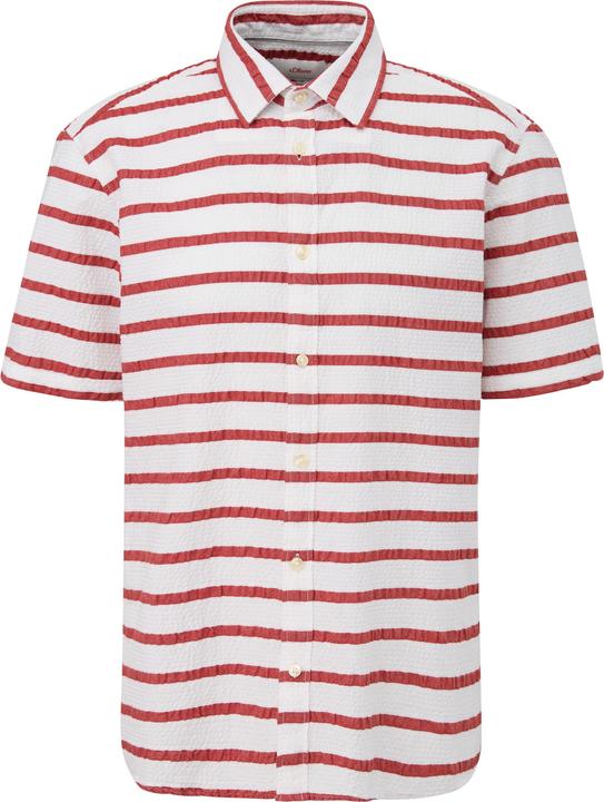 Produktbild s.Oliver Hemd Regular: Kurzarmhemd im Streifendesign (3XL)